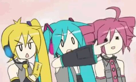 Vocaloid Gif, Triple Baka, Arte Gif, Vocaloid Funny, Vocaloid Characters, Rawr Xd, Old Anime, Pics Art, Akita