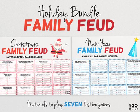 Hilarious Party Games, Christmas Friendly Feud, Christmas Family Feud, Wedding Party Games, Tree Hat, Family Feud Game, Pub Quiz, Holiday Party Games, Paper Games