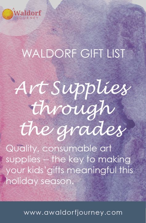 Waldorf Gift Guide | Art Supplies - A Waldorf Journey Waldorf Classroom, Waldorf Preschool, Mind Reading Tricks, Waldorf Art, Waldorf Homeschool, Montessori Art, Homeschool Supplies, Classroom Art Projects, Waldorf Education