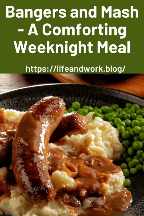 Bangers and Mash - A Comforting Weeknight Meal Sausage Gravy Over Mashed Potatoes, Sausage Mashed Potatoes, Bangers And Mash Recipe, Sausage And Mash, Easy Fall Dinners, Sausage Stew, Fried Sausage, Fall Dinners, Bangers And Mash