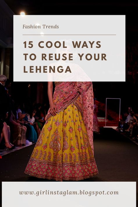 Rewear Wedding Lehenga, How To Reuse Lehenga, Reuse Lehenga, How To Reuse Wedding Lehenga, Wedding Lehenga Reuse Ideas, Reusing Wedding Lehenga, Reuse Lehenga Skirt, Restyle Wedding Lehenga, Shaadi Lehenga