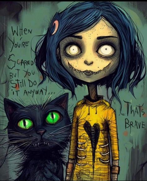 Tim Burton Art Wallpaper, Dark Disney Art, Gothic Stuff, Cute Monsters Drawings, Coraline Art, Dark Alice In Wonderland, Witch Rituals, Coraline Jones, Tim Burton Art