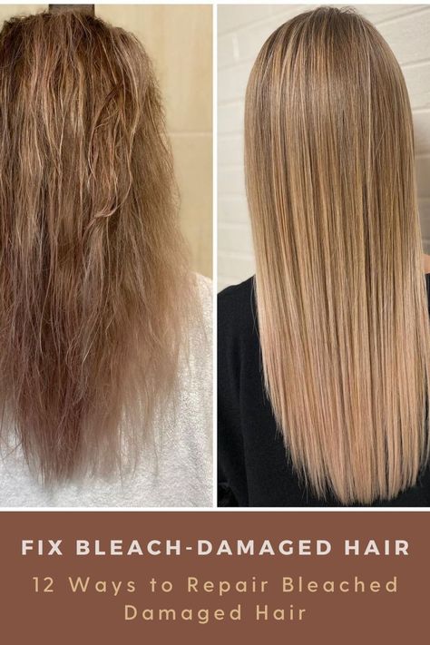 Hair Breakage After Bleaching, Super Damaged Hair Repair, Salon Treatments For Damaged Hair, Bleach Hair Repair, Damaged Colored Hair Repair, Hair Mask For Bleached Damaged Hair, Hair Mask After Bleaching, Damaged Ends Repair, Blonde Damaged Hair Remedies