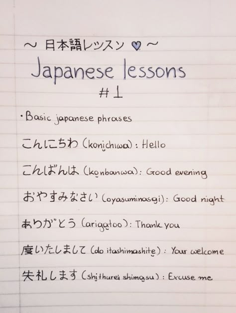 Learning Japanese Notes Aesthetic, Basic Japanese Words Hiragana, Basic Words In Japanese, Cute Phrases In Japanese, How To Write In Japanese, Cute Japanese Phrases, Japanese Lesson Notes, Japanese Basic Words, Japanese Phrases Aesthetic