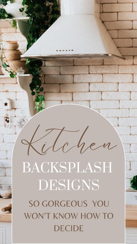 Check out these popular kitchen backsplash ideas for your home! From kitkat tile to white washed brick there is a different type of splashback no matter your style!! Imperfect Backsplash Tile, Modern Farm Kitchen Backsplash, White Kitchen Cabinets With Colored Backsplash, Farmhouse Kitchen Splashback Ideas, Kitchen With Two Different Backsplash, Kitchen Backsplash White Brick, Kitchens With Tile Backsplash, Kitchen Island With Backsplash, Country Kitchen Splashback Ideas