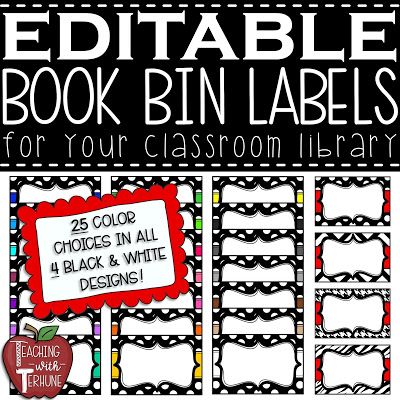 Teaching With Terhune: CLASSROOM LABELS Teacher Labels, Labels For Classroom, Book Whisperer, Library Classroom, Class Labels, Book Bin Labels, Book Bin, Library Labels, Book Bins