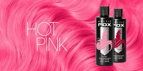 Pink Mixology – Arctic Fox - Dye For A Cause Artic Fox Pink Mixes, Permanent Pink Hair Dye, Artic Fox Hair, Kool Aid Hair Dye, Fox Hair Dye, Arctic Fox Hair Dye, Frizzy Hair Tips, Lumpy Space, Color Streaks