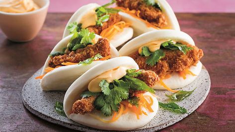 Chicken bao | Hong Kong recipes | SBS Food Asian Bread, Steam Buns, Steamed Bao, Sbs Food, Weekend Dinner, Buns Recipe, Bao Buns, Female Chef, Fall Foods