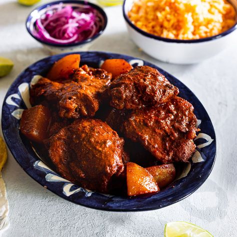 Mexican adobo chicken is a traditional and authentic dish featuring bold flavors and wonderful aromas. A hearty stew made with Mexican chiles and spices. Pollo Adobo, Mexican Adobo, Mustard Chicken Recipes, Chicken Adobo, Fried Chicken Breast, Adobo Chicken, Mustard Chicken, Adobo Sauce, Mexican Chicken