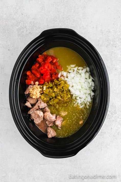 Crock Pot Chili Verde Recipe Chili Verde Crockpot Easy, Pork Chili Verde Easy, Crockpot Chili Verde Pork Easy, Crock Pot Chili Verde Pork, Pork Chile Verde Crockpot, Crockpot Chili Verde Pork, Chili Verde Pork Crockpot, Chile Verde Pork Crockpot, Pork Chili Verde Crock Pot