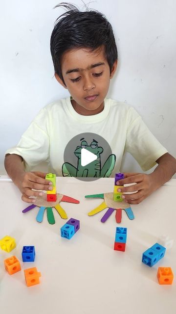 toon tots on Instagram: "Brain development exercise for kids!  Stack the unifix blocks by matching it with colours in fingers of both the palm respectively. Here we are starting with the thumb followed by index finger and so on. And also tried the same using opposite hands.   It does seems easy but it's quite challenging .  Skills developed:  Hand eye coordination  Bilateral coordination  Focus Concentration Fine motor skills  Do try and tag us Happy learning! Idea : @igroprofi  #montessorieducation  #bilateralcoordination  #brainexercise  #brainbooster  #kidsactivitiesideas  #lowprep  #learningactivities  #toddleractivities  #preschoolteacher  #preschoolactivities  #learningthroughplay  #unifixcubes  #montessorietkinlikleri  #montessorionerileri  #okulöncesi  #okulöncesietkinlikleri  #act Adl Activity For Kids, Eyehand Coordination Activities, Hand And Eye Coordination Activities, Improve Hand Eye Coordination, Hand Eye Coordination Activities Kids, Eye Hand Coordination Activities Kids, Hand Eye Coordination Activities Toddler, Brain Gym For Kids, Coordination Activities