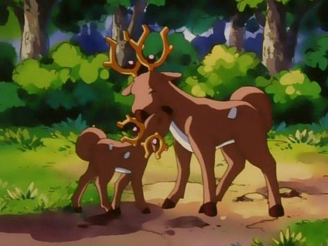 Stantler Pokemon Art, Johto Pokemon, Pokemon Indigo League, Indigo League, Holy Symbol, Majestic Deer, Farm Plans, Mega Evolution, Pokémon Art