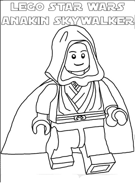 LEGO coloring pages Obi Wan Tattoo, Luke Skywalker Lego, Lego Obi Wan, Star Wars Coloring Book, Star Wars Coloring, Lego Star Wars Party, Lego Printables, Ninjago Coloring Pages, Emoji Coloring Pages