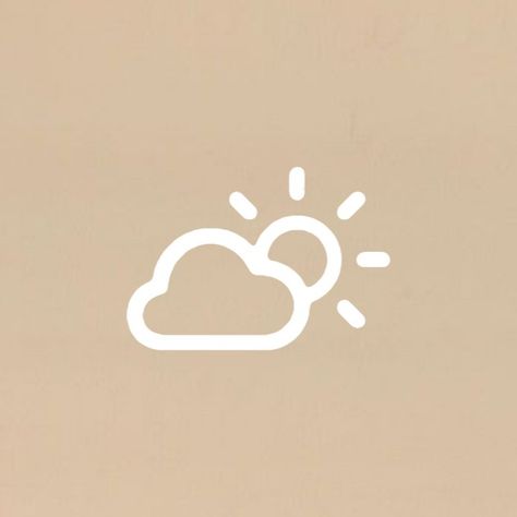 Beige Weather App Icon, Beige Weather Icon, Weather Logo, Fall Backgrounds Iphone, Beige Icons, Fall Backgrounds, Ipad Ideas, Weather Icon, Network Icon