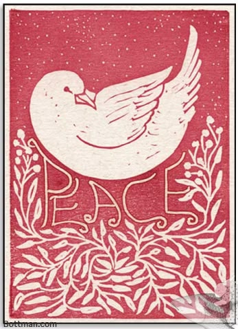 'Peace Dove' @ Bottman.com Peace Dove Template, Peace Christmas Cards, Christmas Doves, Dove Print, Christmas Nostalgia, Peace Bird, Christmas Peace, Bird Template, Dove Of Peace