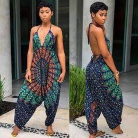 Boho Style Jumpsuit, Mode Prints, Moda Afro, Afrikaanse Mode, Style Jumpsuit, Global Dress, African Print Dresses, African Clothing Styles, African Men Fashion