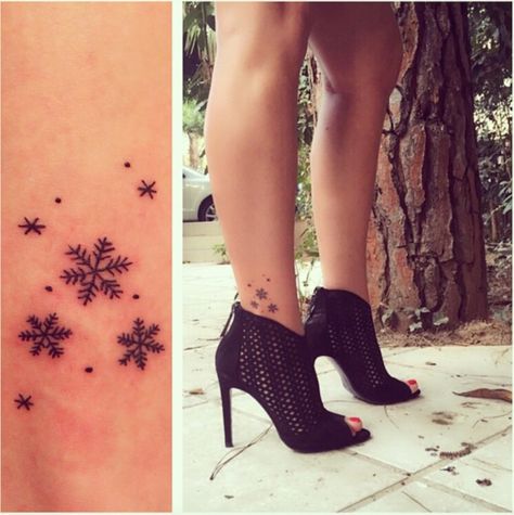 Tattoos On Ankle, Snowflake Tattoos, Ny Tattoo, Snowflake Tattoo, Classy Tattoos For Women, Intricate Snowflake, Snow Flake Tattoo, Ankle Tattoos For Women, Tattoo Project