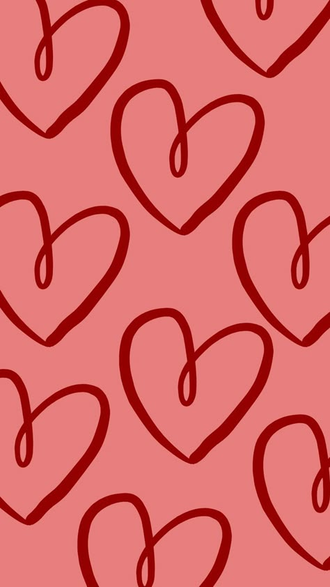 Simple Iphone Wallpaper, Valentines Wallpaper, Cute Simple Wallpapers, Pretty Wallpaper Iphone, Tumblr Wallpaper, Simple Wallpapers, Red Wallpaper, Heart Wallpaper, Cute Wallpaper Backgrounds