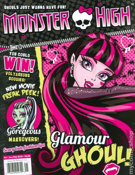 Monster High Magazine (2012) 11 Monster High Magazine, 2000s Posters, Paznokcie Hello Kitty, Monster High Pictures, Moster High, Anime Printables, Monster High Art, Monster High Characters, Cartoon Posters