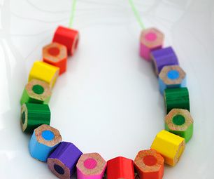 Colored Pencil Beads Diy Pencil, Design Mom, Bijoux Diy, Colored Pencil, Wooden Beads, Making Ideas, Colored Pencils, Fun Crafts, Flower Power