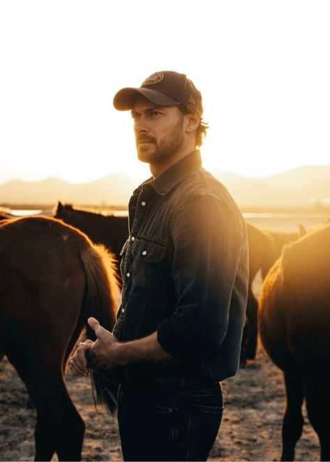 Cowboy Man Aesthetic, Country Aesthetic Men, Quentin Emery Model, Bourbon And Lies Victoria Wilder, Cowboys With Tattoos, Country Man Aesthetic, Long Hair Cowboy, Cowboy Aesthetic Men, Cowboy Handsome