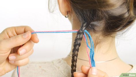 How to Braid Your Hair With Thread: 12 Steps (with Pictures) Hair With Thread, Thread Hair Wraps, Hair Wraps Thread, How To Make Braids, Princess Leia Hair, Braid Your Hair, Boho Hair Wrap, Black Women Hair Color, Hair Threading