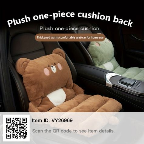 Car Cushion, Car Seat Cushion, Office Seating, Booster Seat, Car Interior Accessories, Chair Cover, Car Covers, Brown Bear, Seat Covers