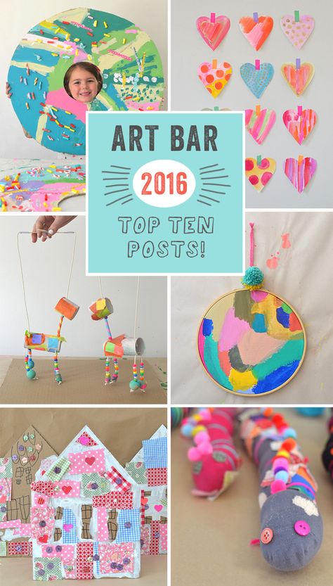 Art Bar Blog top TEN posts of 2016 // art with children Art Camp, Art Bar, Kids Crafting, Kids Art Class, Education Inspiration, Kindergarten Art, Reading Program, Art Activities For Kids, Toddler Art