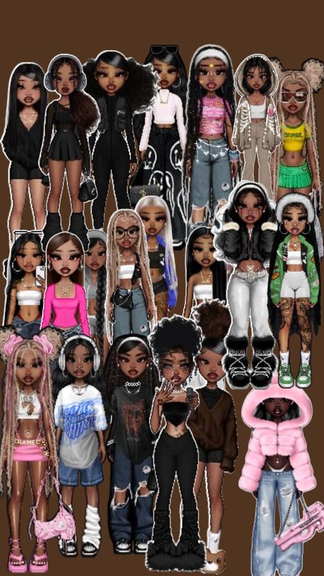 Casual Baddie, Hairstyles Outfits, Style Pic, Picture Day Outfits, Imvu Outfits, Woman Artwork, Imvu Outfits Ideas Cute, Mixed Curly Hair, Black Woman Artwork