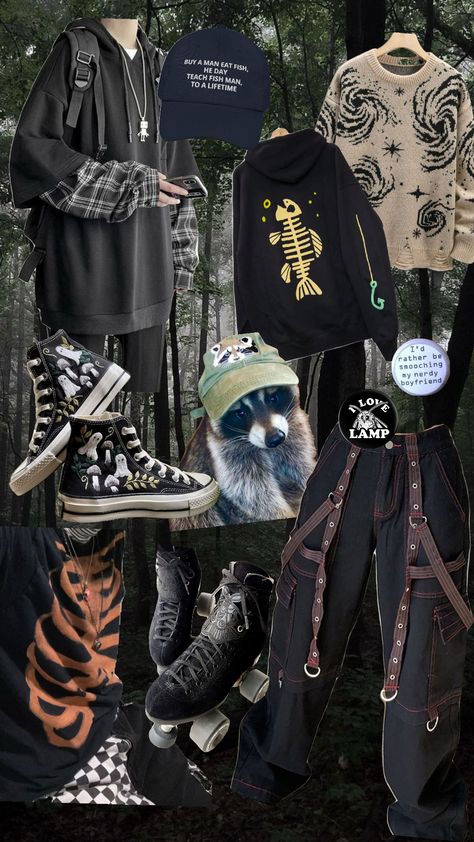 Aesthetic goals (1/3) #genderenvy #trans #transmasc #outfitinspo #silly Ftm Outfits, Band Tees, Dream Wardrobe, Hair Makeup, Cool Outfits, Fashion Inspo, Style Inspiration, My Style, Wardrobe