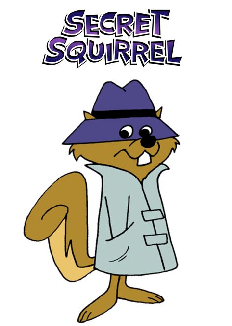 1965, Secret Squirrel is a cartoon character created by Hanna-Barbera and also the name of his segment in The Atom Ant/Secret Squirrel Show, which debuted in 1965 * 26431&GS Secret Squirrel Cartoon, Hannah Barbera Cartoons, Atom Ant, Squirrel Cute, Hanna Barbera Characters, Saturday Cartoon, Hannah Barbera, 70s Cartoons, Secret Squirrel