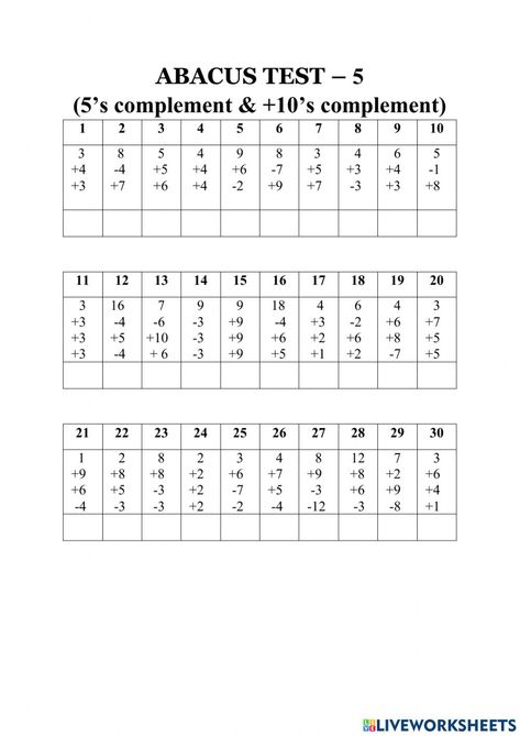 Abacus interactive worksheet for Grade 1 to 5. You can do the exercises online or download the worksheet as pdf. Two Letter Words, Abacus Math, Math Addition Worksheets, Maths Paper, English Worksheets For Kindergarten, Multiplication Worksheets, Math Multiplication, Big Friends, Addition Worksheets