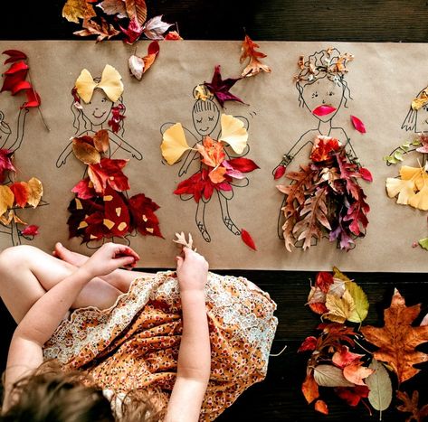 Høstaktiviteter For Barn, Maluchy Montessori, Autumn Leaves Craft, Fun Fall Crafts, Fall Arts And Crafts, Homeschool Crafts, Toddler Arts And Crafts, Leaf Crafts, Fall Crafts For Kids