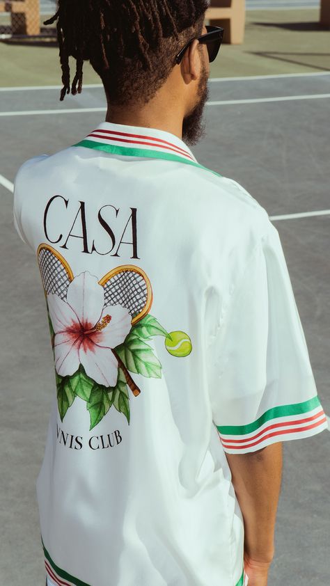 Luxe menswear from Casablanca SS21 is available now at all retail locations + online. Shop Now: https://feature.com/collections/casablanca Casablanca Outfit, Male Outfit, Miami Outfits, Elegant Man, Product Development, Marbella, Casablanca, Outfits Casuales, Get Dressed