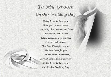 Message For Groom On Wedding Day, Wedding Vows That Make You Cry, Wedding Vows Quotes, Arm Cover Up Tattoos, Vows Quotes, Wedding Wishes Quotes, Gift For Groom, Wedding Binder, Wedding Messages