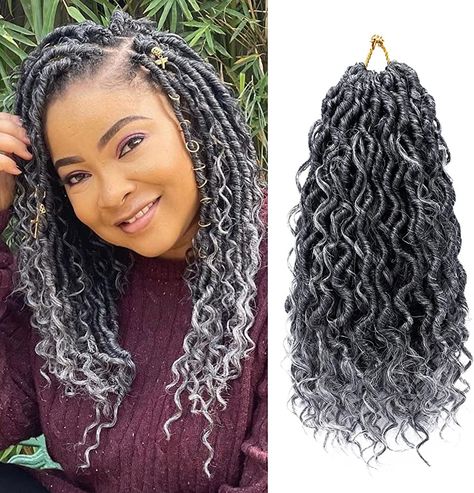 Curly Faux Locs Crochet, Goddess Locs Crochet, Curly Faux Locs, Faux Locs Crochet, Boho Locs, Hair For Black Women, Curly Crochet Hair Styles, Locs Crochet, Crochet Hair Extensions