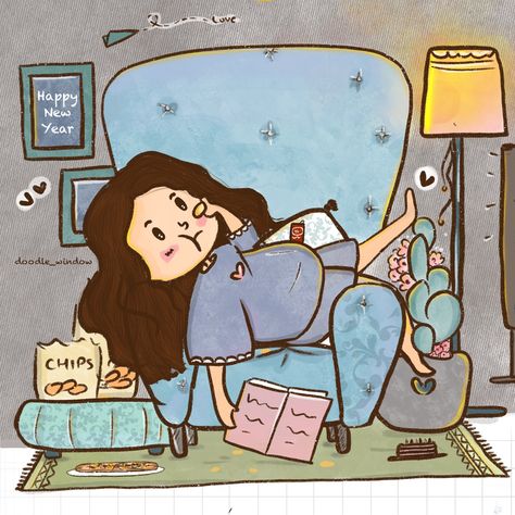 Illustration of lazy bum Lazy Cartoon Girl, Laziness Illustration, Lazy Illustration, Lazy Cartoon, Lazy Person, Caricature Drawing, Lazy Girl, Couple Illustration, Funny Illustration