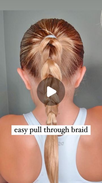 Audrey McClelland on Instagram: "EASY PULL THROUGH BRAID TUTORIAL 🩷 This is a great one for sports, a hot day or school! Keeps the hair beautifully up! 
.
I will share all of the products that I used for this hairstyle in my stories and also my highlights. The hairstyling cream is my absolute favorite for this one. 
.
#pullthroughbraid #hairdo #braidideas #braidinspo #braidinspiration #braid #simplehairstyles #simplehair #simplehairstyle #easyhairstyles #easyhairstyle #easyhairstylesforgirls #cutehairstyles #cutehair #hairvideo #hairideas #hairinspo #hairinspiration #hairvideos #hairidea #schoolhairstyles #schoolhair #hairstyles #hair #hairstyle #hairtutorial #hairtutorials" Sports Day Hairstyles Schools, Easy Pull Through Braid, Pull Through Braid Tutorial, Braid Inspiration, Pull Through Braid, Braid Tutorial, Hair Wax, Hair Cream, Pull Through