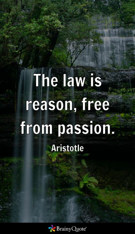 The law is reason, free from passion. - Aristotle Aristotle Quotes, Greek Philosophers, Life Goals, Casual Fashion, Quotes, Quick Saves