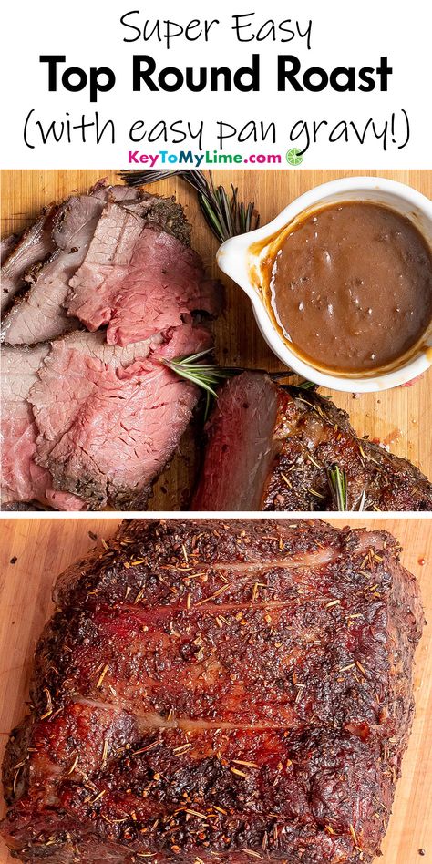 Crockpot Top Round Roast, Beef Round Tip Roast, Slow Cooker Round Roast, Top Roast, Top Round Roast Recipe, Bottom Round Roast Recipes, Top Round Roast Beef, Top Round Roast, Roast Beef Recipe