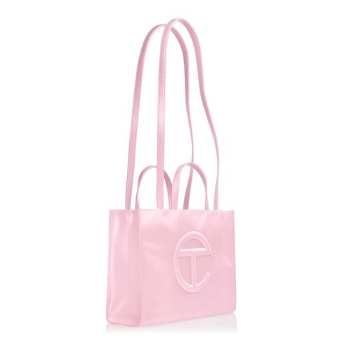 telfar tote bag in pink Small Eggplant, Logo A, Survival Kit, Everyday Bag, Shopping Bags, Embossed Logo, Medium Bags, Large White, Large Bags