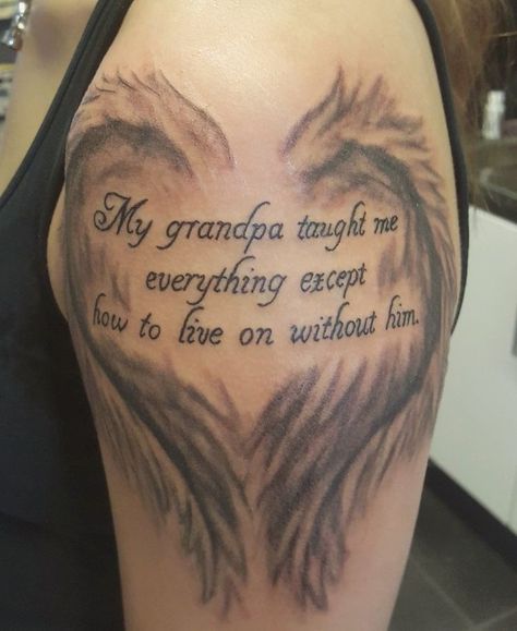 Grandparents Quotes Tattoos, Heaven Has My Hero Tattoo Grandpa, Grandparent Memory Tattoos, Tattoos For Lost Loved Ones Grandparents Memorial, Tattoo Ideas For Lost Grandpa, In Memory Of Grandparents Tattoo, In Memory Of Tattoos Grandparents, In Loving Memory Tattoos For Grandfather, Grandpa Tatoos