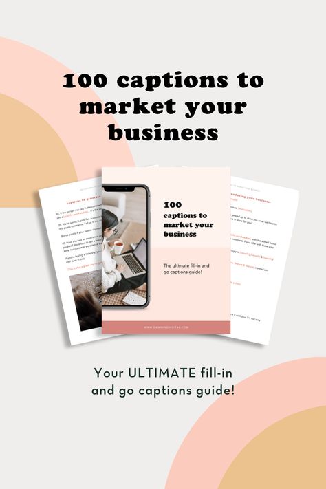 Instagram Caption Template, Free Captions, Good Captions, Social Media Captions, Free Business Resources, Brand Board Template, Caption Ideas, Ig Captions, Instagram Algorithm