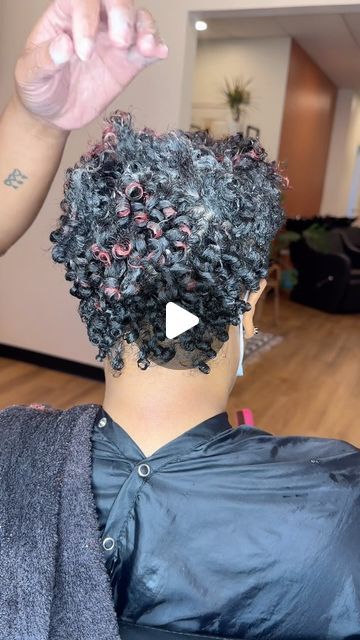 Short Hair Curl Specialist on Instagram: "Not every head is treated the same. This technique worked perfect for her hair but for some other clients it wouldn’t be ideal.   Also, some clients prefer a more organic curl look, which is achieved using more of a shingling technique.   Either way… all curls are beautiful 😍 😍  On another note, lately I’ve been full of GRATITUDE. What are some things you are thankful for???   #memphishair #memphishairstylist #memphisnaturalhair #memphishairsalon #memphisnaturalhairstylist #haircolormemphis #naturalhairmemphis  #naturallyshesdope #howtonaturalhair #chc #rocksnaturalhair #naturalhairmemphis #rockinitnatural #twa #mynaturalhairjoint #naturalhairindustry ##shortnaturalhairstyle #babeswithfades #thecutlife #dopehercuts #bigchop #taperedtwa #twastyles Coil Twist Natural Hair Short, Hairstyles For Short Natural Curly Hair, Black Hair Curly Hairstyles, Perm Rod Set Short Hair, Comb Curls Natural Hair, Curl Very Short Hair, Rodded Hairstyles For Black Women, Rod Set On Short Hair, Short Coils On Natural Hair