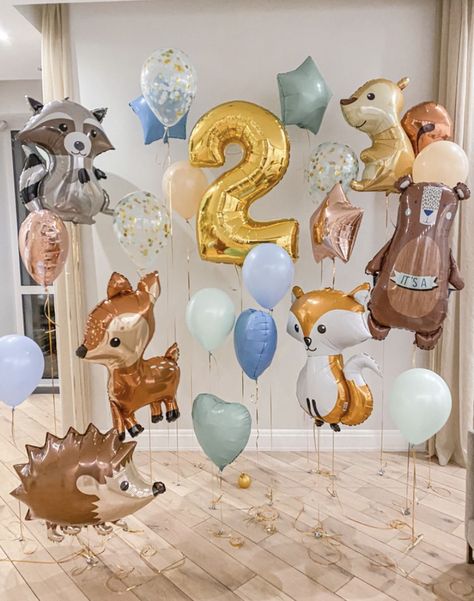 Baby Boy 2nd Birthday Ideas, 2nd Birthday Balloons, Ruangan Studio, 2nd Birthday Party For Boys, 2nd Birthday Party For Girl, First Birthday Balloons, 1st Birthday Balloons, Boys First Birthday Party Ideas, Baby Birthday Decorations