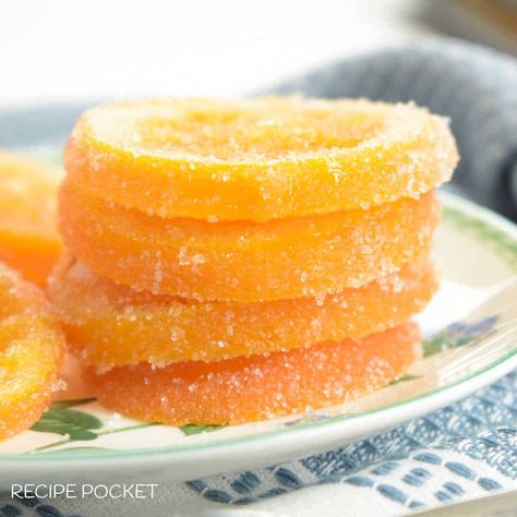 Candied Orange Peel Easy, Orange Jelly Candy, Orange Candy Recipe, Candies Orange Slices, Candied Orange Slices Recipe, Sugared Orange Slices, Candied Oranges Recipe, Candy Orange Slices, Orange Slice Candy Recipe