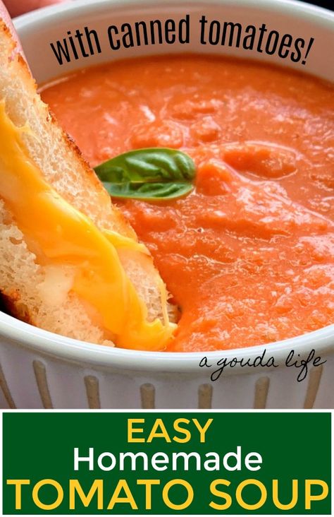 Homemade Tomato Soup From Canned Tomatoes, Tomato Soup Using Canned Tomatoes, Easy Tomato Soup With Canned Tomatoes, Homemade Tomato Soup Canned Tomatoes, Tomato Soup Recipe With Canned Tomatoes, Tomato Soup From Canned Tomatoes, Easy Homemade Tomato Soup, Cook Videos, Homemade Tomato Soup