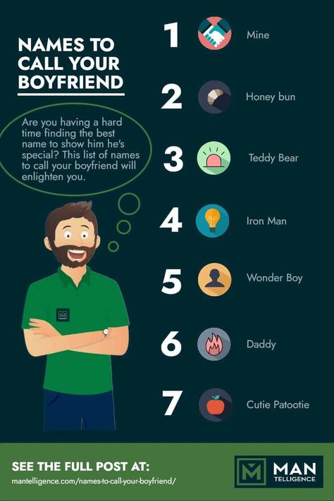 names to call your boyfriend - infographic Terms Of Endearment For Guys, Names To Call Your Boyfriend, Better Boyfriend, Instagram Caption Lyrics, Song Captions, Caption Lyrics, Treat Her Right, Sweet Boyfriend, Terms Of Endearment