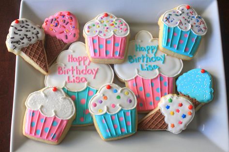 Birthday Cookies | Sugar cookies with royal icing and sprink… | artsyqt44 | Flickr Decorated Birthday Cookies, Awesome Cookies, Sugar Cookies With Royal Icing, First Birthday Cupcakes, Food Decorating, Cookies With Royal Icing, Cookies Birthday, Royal Iced Cookies, Cookies Ideas