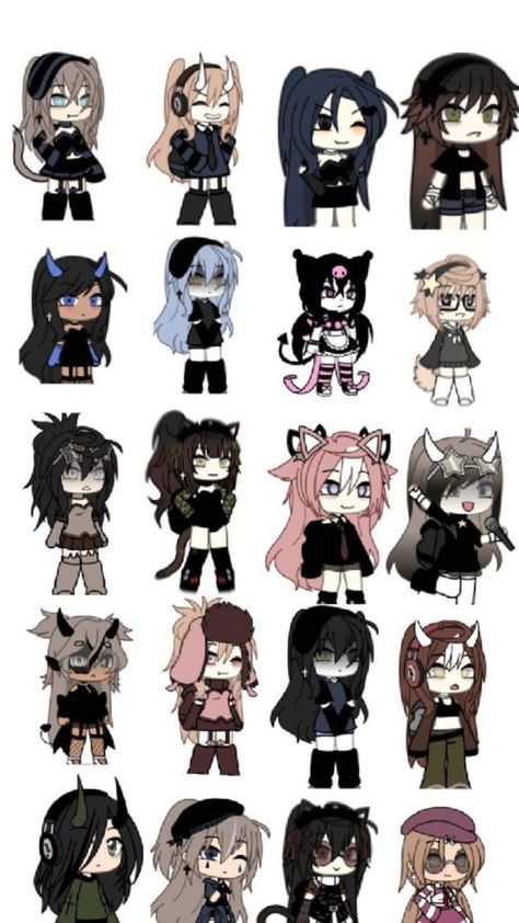 Gacha Life Girl Hair Ideas, Gacha Life Outfits Ideas Girl, Cute Gacha Life Hair, Outfit Gacha Life Girl, Gacha Club Face Ideas Girl, Gacha Ocs Girl, Gacha Life Girl Outfits, Kawaii Gacha Life Oc, Outfit Ideas Gacha Life